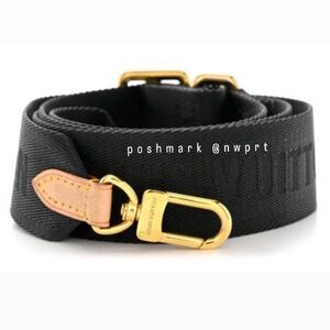 LOUIS VUITTON 🇫🇷 Bandouliere Strap Crossbody Multi Pochette Bag Black Belt